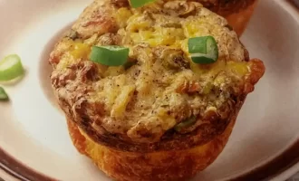 Buffalo Chicken Egg Bakes