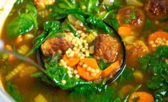 Our Italian wedding soup recipe marries.