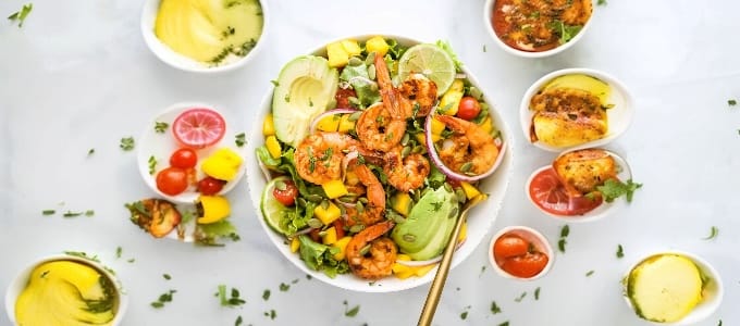 Tropical Avocado and Shrimp