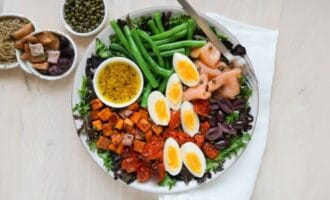Avocado Smoked Salmon Salad with Dijon Honey Vinaigrette