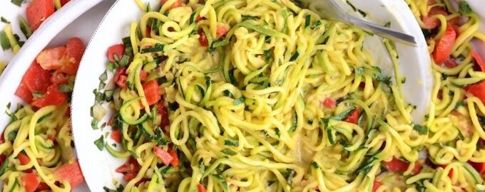 Cheesy Vegan Zoodles