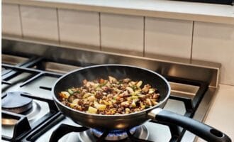 Lightly grease a medium non-stick