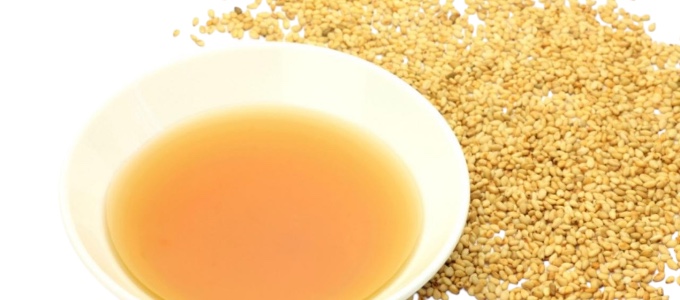 Sesame oil ingredients photo