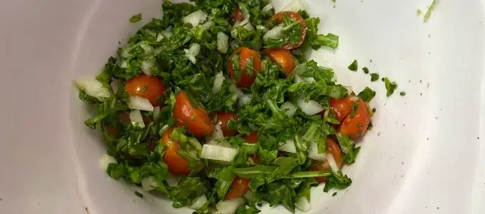 This Grain-Free Tabbouleh Salad Recipe is gluten-free