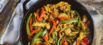 Seitan Skillet with Peppers and Onions Image