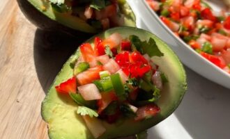 Strawberry Salsa Stuffed Avocados Image