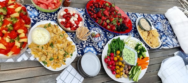 Colorful, healthy, and delicious Labor Day recipes.