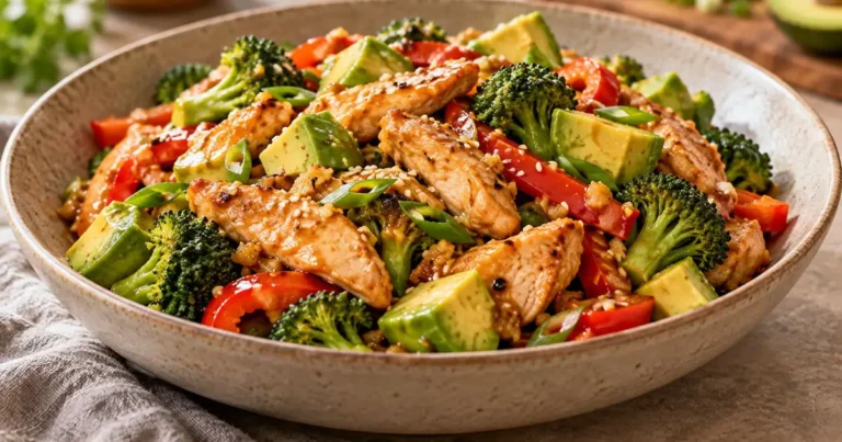Avocado and Chicken Stir Fry