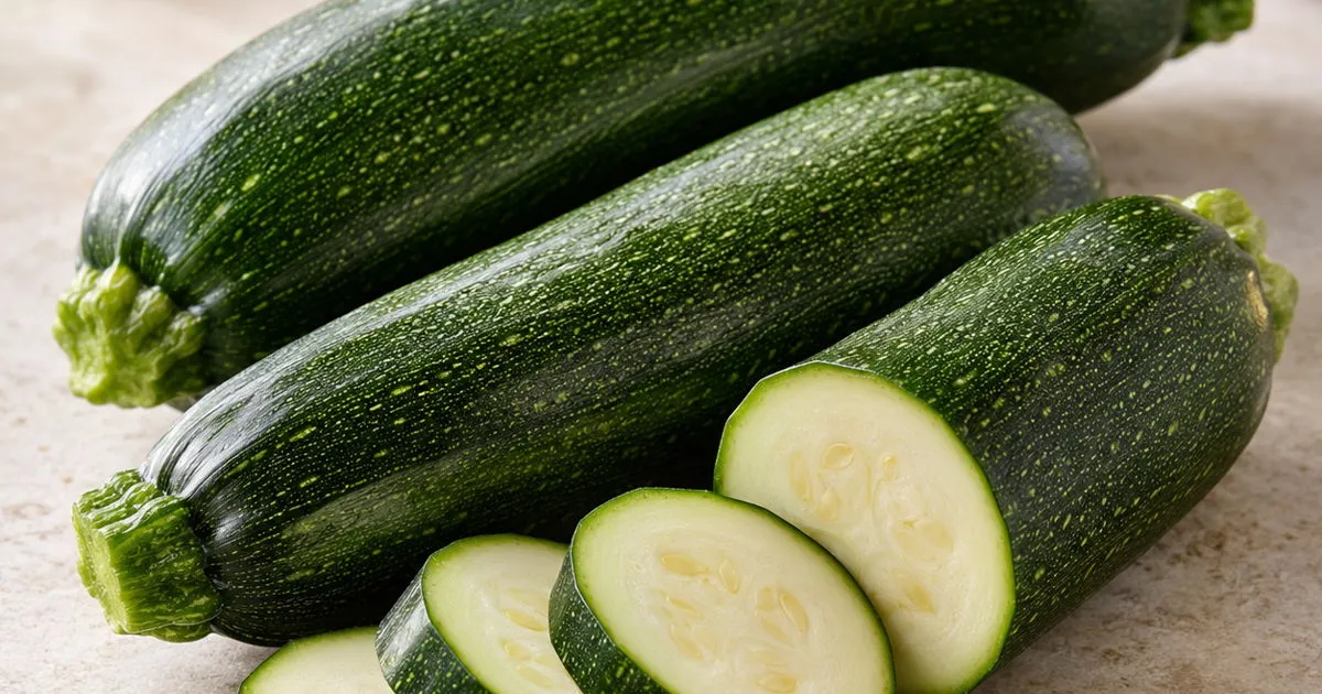 Fresh green zucchini
