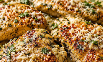 Garlic Butter Chicken with Parmesan and Herbs