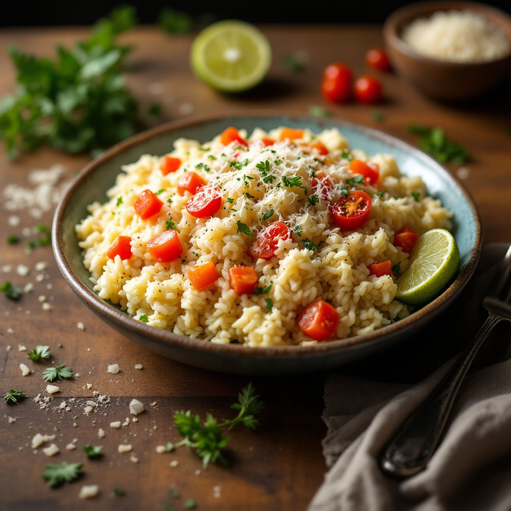 Ginger Lime Rice with Parmesan