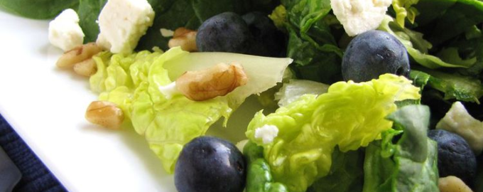 Salad with Blueberries