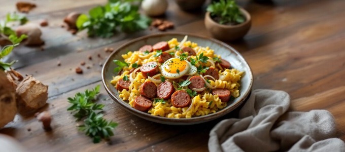 Sausage and Egg Breakfast Stir Fry – Easy 15 minute Breakfast