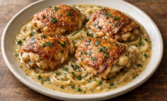 Shortcut Smothered Chicken — AI-generated illustration