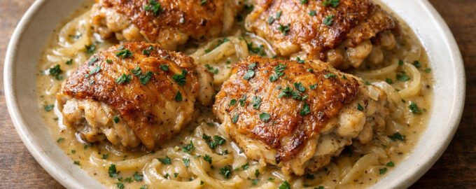 Shortcut Smothered Chicken — AI-generated illustration